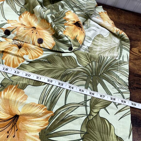 Bermuda Bay Size XXL Hawaiian Shirt 100% Silk Floral Tropical Short Sleeve - Picture 8 of 13